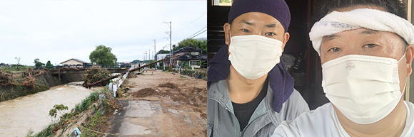 水害復興ボランティアに参加しました